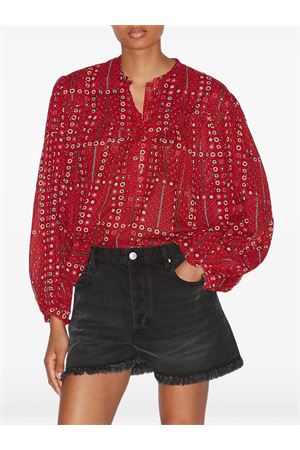 Bright red Salika blouse MARANT ÉTOILE | HT0022FAC1J19E70RD